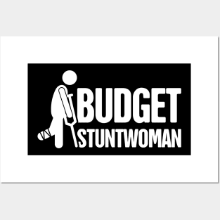 Stuntwoman - Funny Broken Leg Get Well Posters and Art